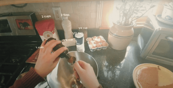Augmented baking video