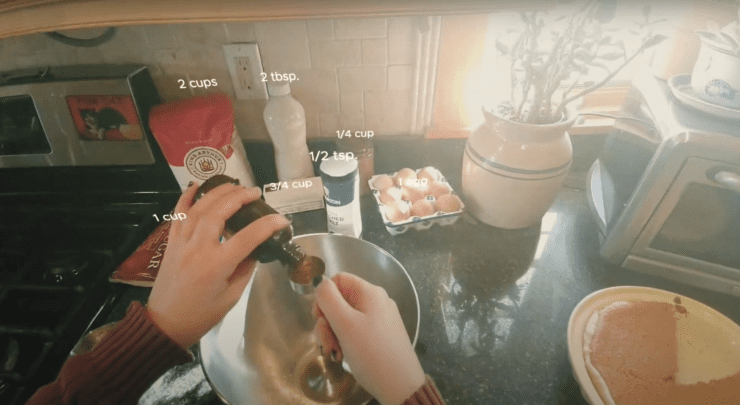 Augmented baking video
