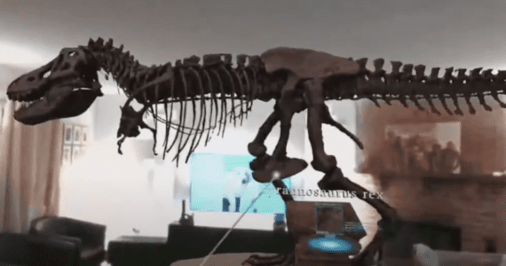 Tyrannosaurus Rex in Mixed Reality